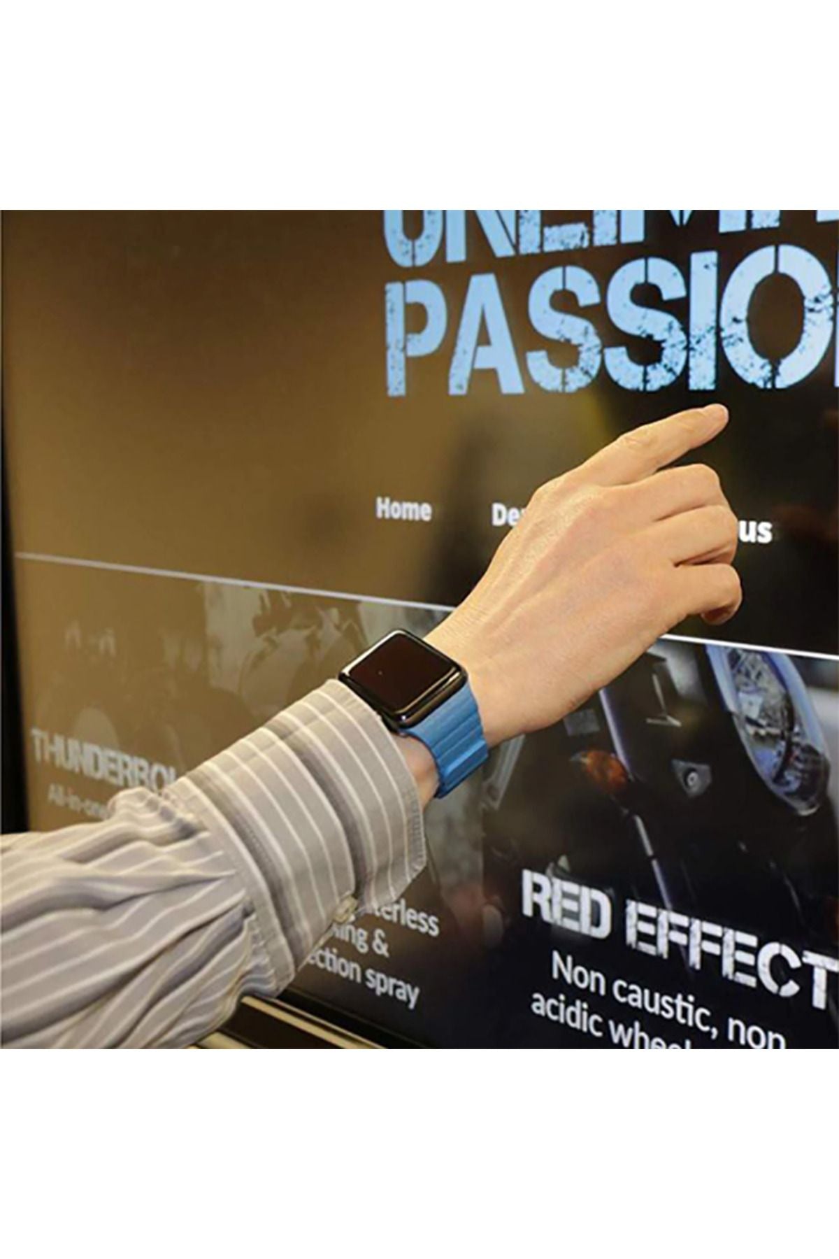 Watch 40mm Uyumlu KRD-09 Deri Lop Zore Kordon-Siyah