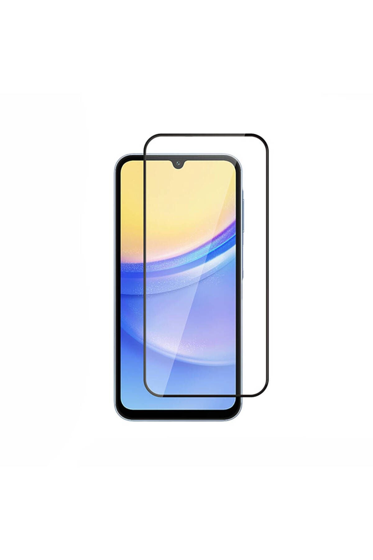 Galaxy A15 Uyumlu Zore Kenarları Kırılmaya Dayanıklı Cam Ekran Koruyucu