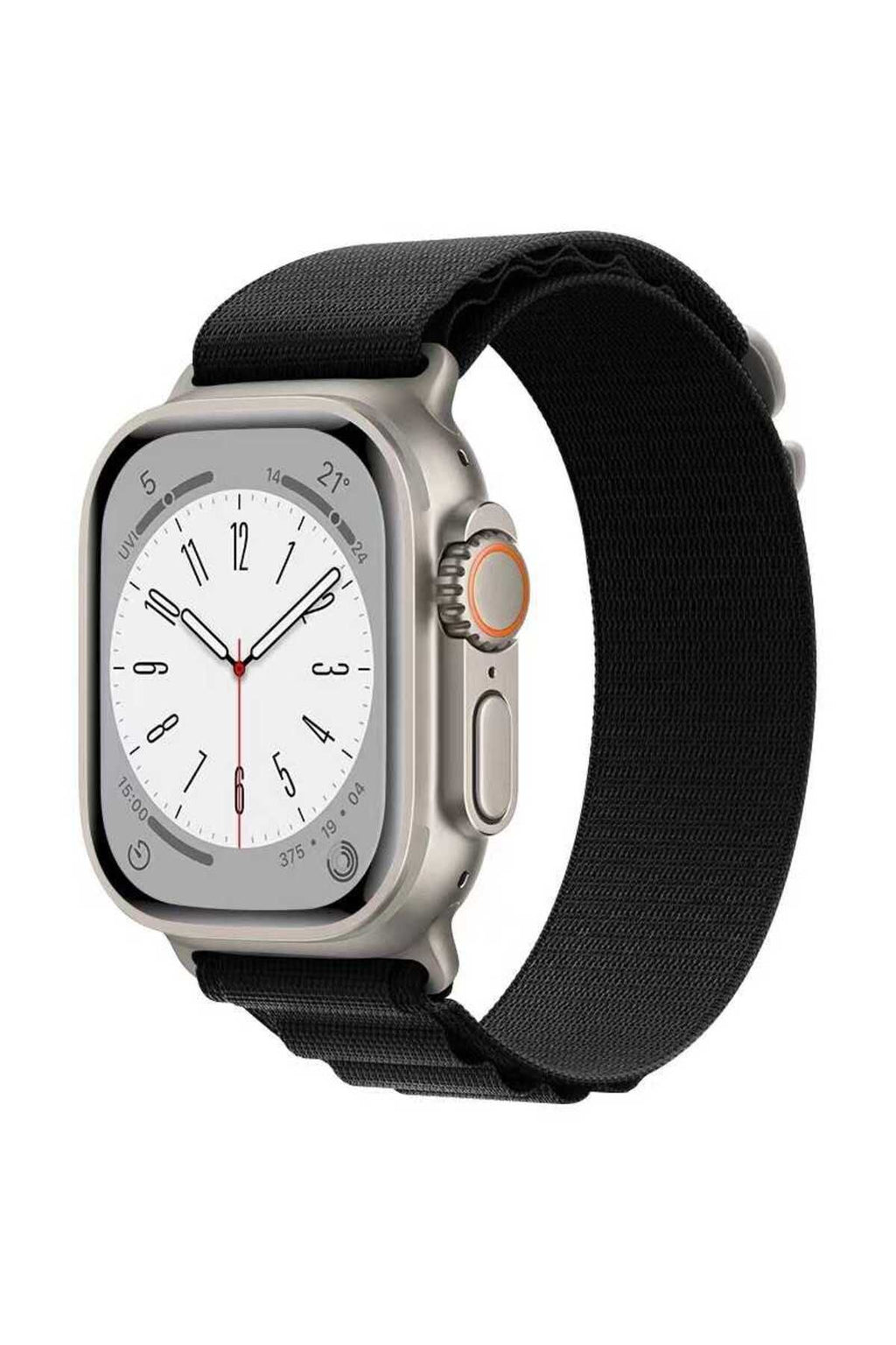 Watch 7 45mm Uyumlu KRD-74 Hasır Zore Kordon-Yeşil