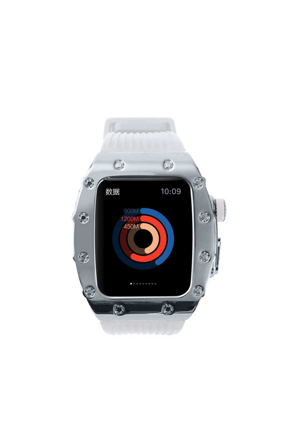 Watch 7 45mm Uyumlu KRD-65 Zore Kordon-Beyaz-Siyah