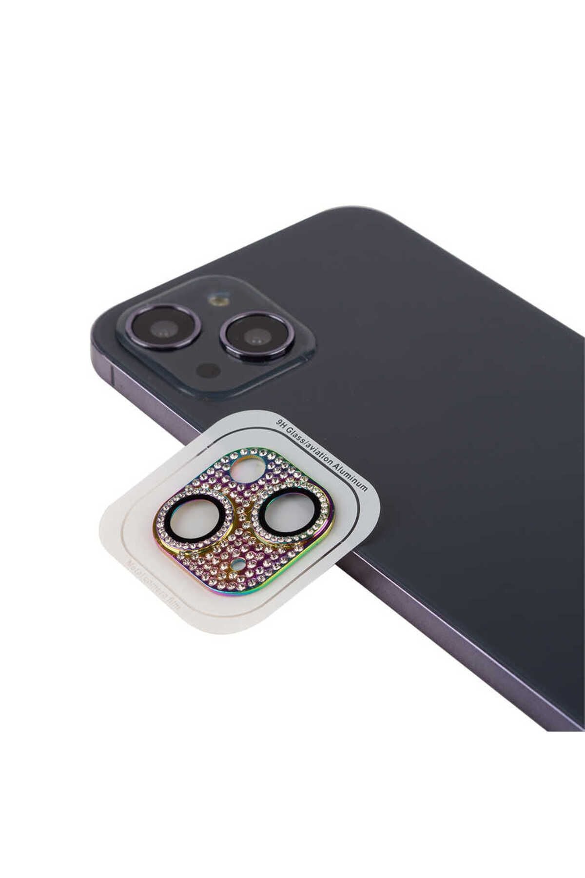 iPhone 13 Mini Uyumlu Zore CL-08 Kamera Koruyucu-Colorful