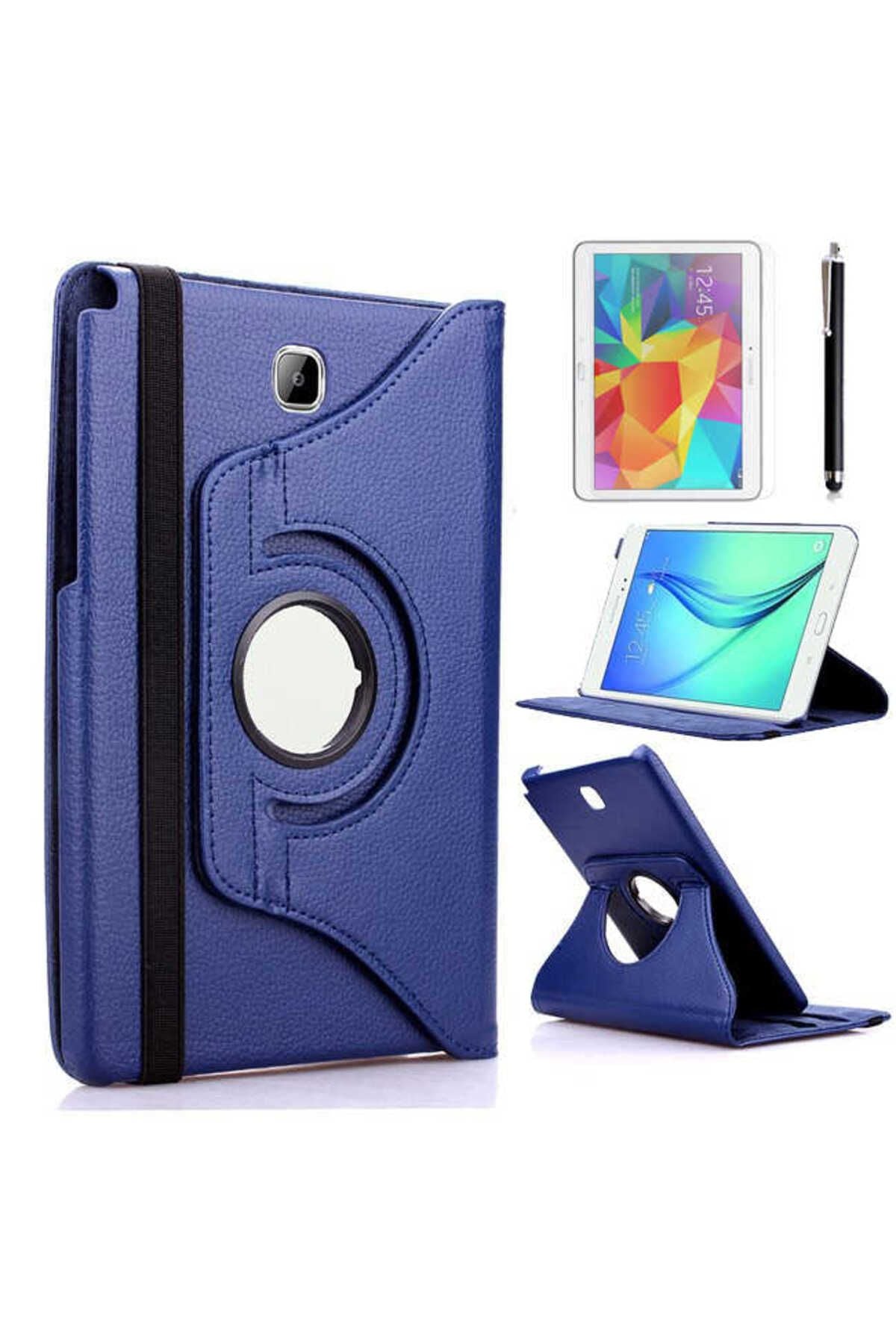 Galaxy Tab A T550 9.7  Uyumlu Zore Dönebilen Standlı Kılıf-Siyah