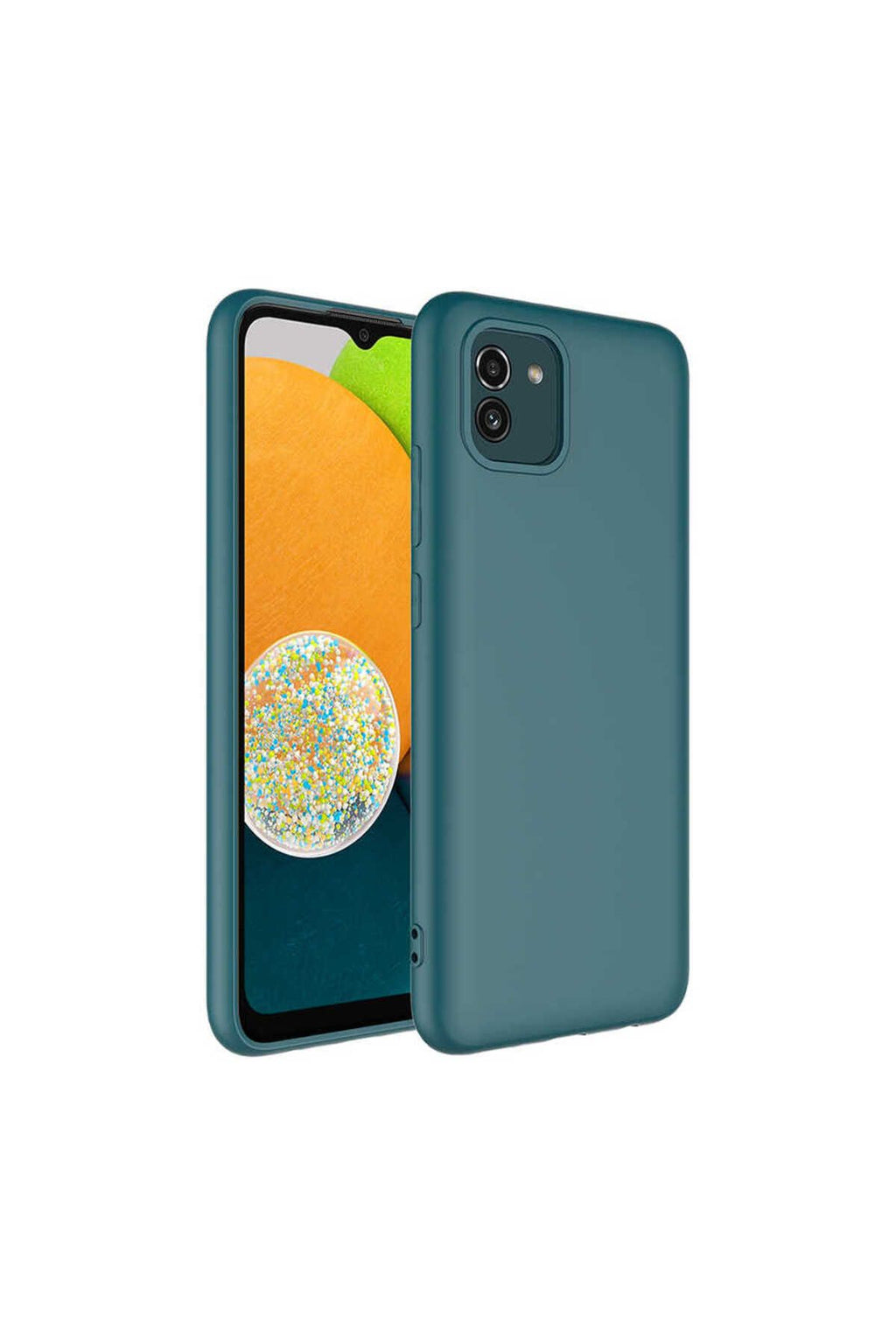 Galaxy A03 Kılıf WNX Mara Lansman Kapak - Koyu Yeşil