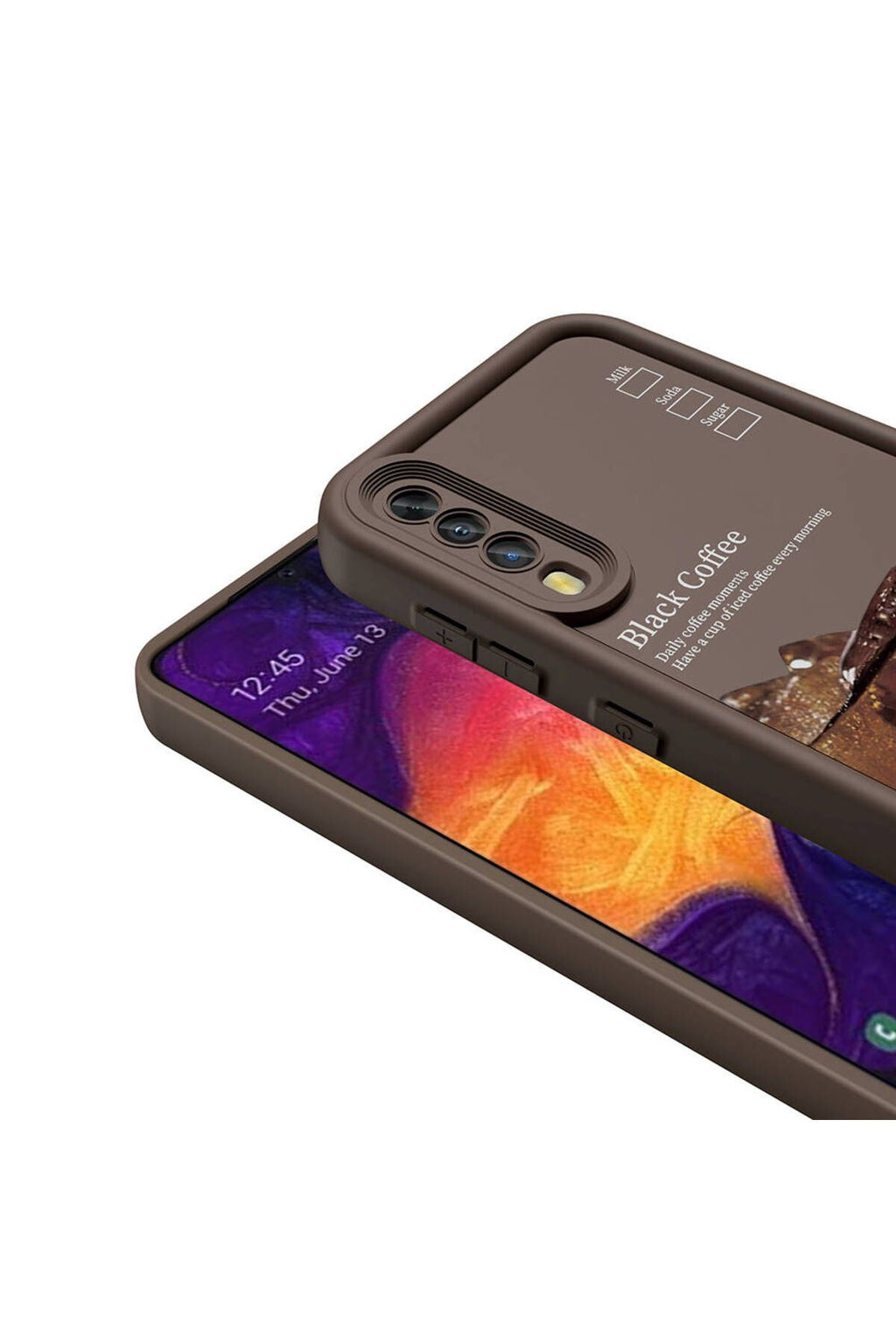 Galaxy A50 Kılıf Kamera Korumalı Baskılı Arka Yüzey Zore Klas Kapak - Siyah