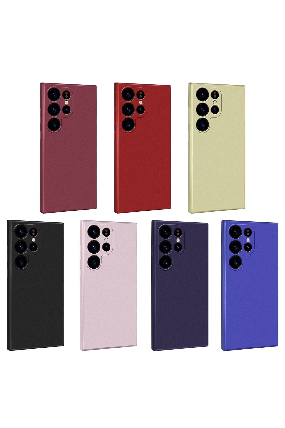 Galaxy S23 Ultra Uyumlu Zore Premier Silikon Kılıf-Saks Mavi