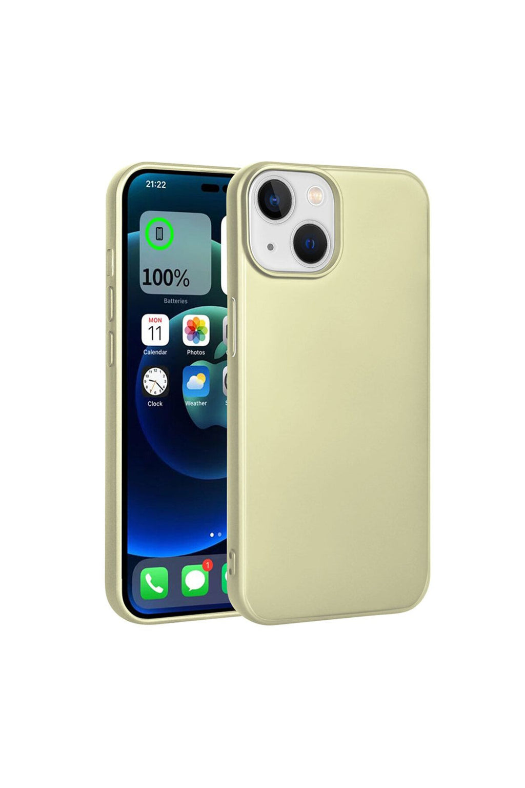 iPhone 15 Plus Uyumlu Zore Premier Silikon Kılıf-Gold