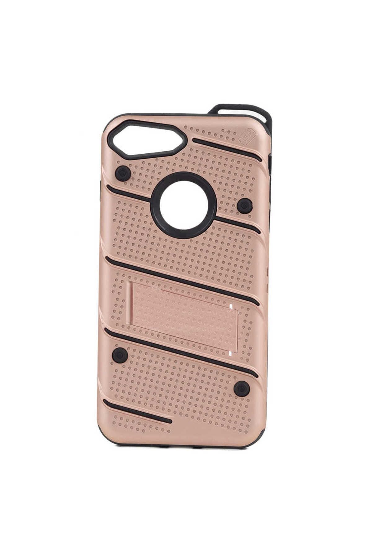 iPhone 8 Plus Kılıf Zore İron Kapak - Kırmızı