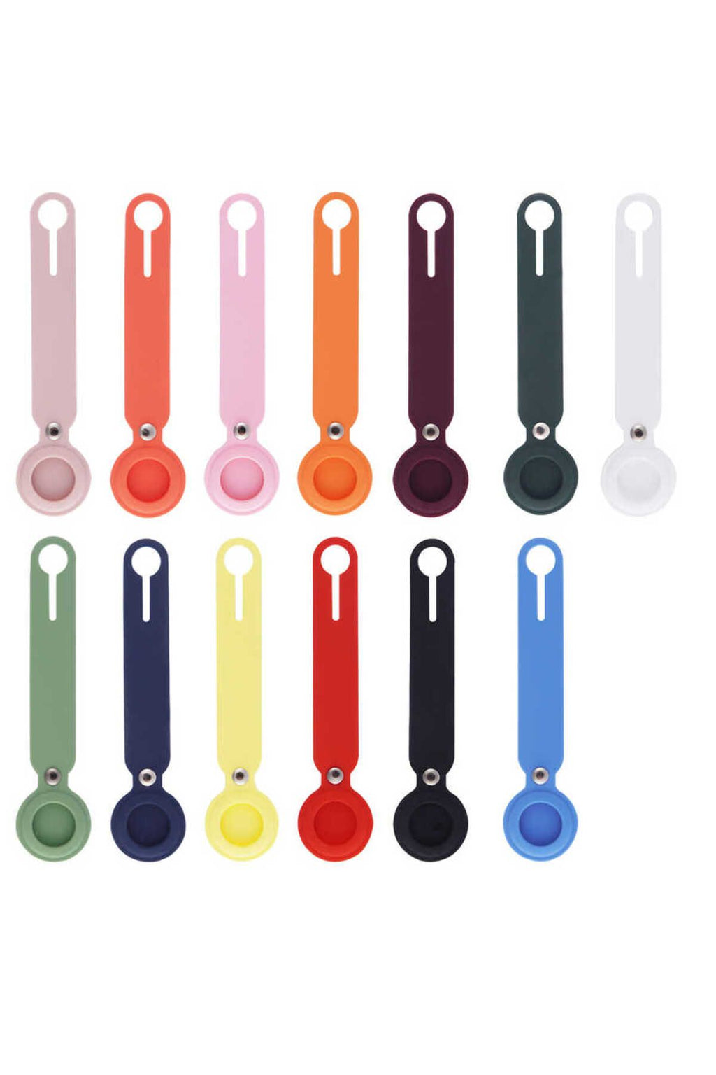 Airtag 02 Uyumlu Silikon Anahtarlık-Yeşil