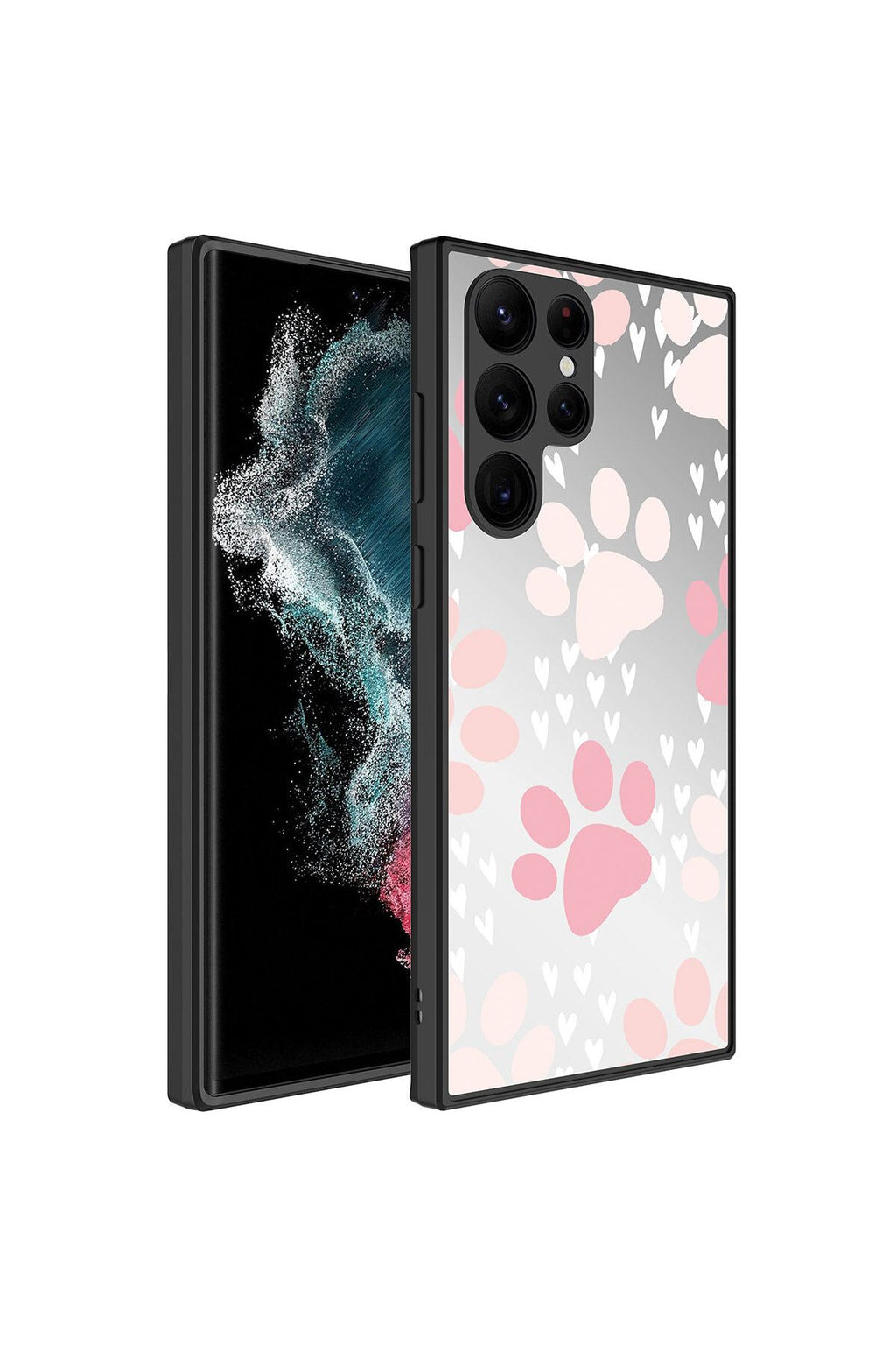 Galaxy S23 Ultra Uyumlu Aynalı Desenli Kamera Korumalı Parlak Zore Mirror Kılıf-NSMi