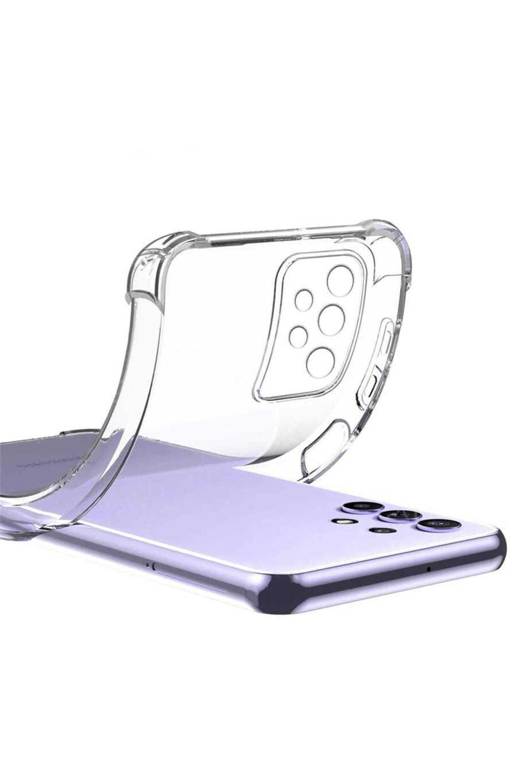 Galaxy A53 5G Kılıf Zore Kamera Korumalı Nitro Anti Shock Silikon - Renksiz