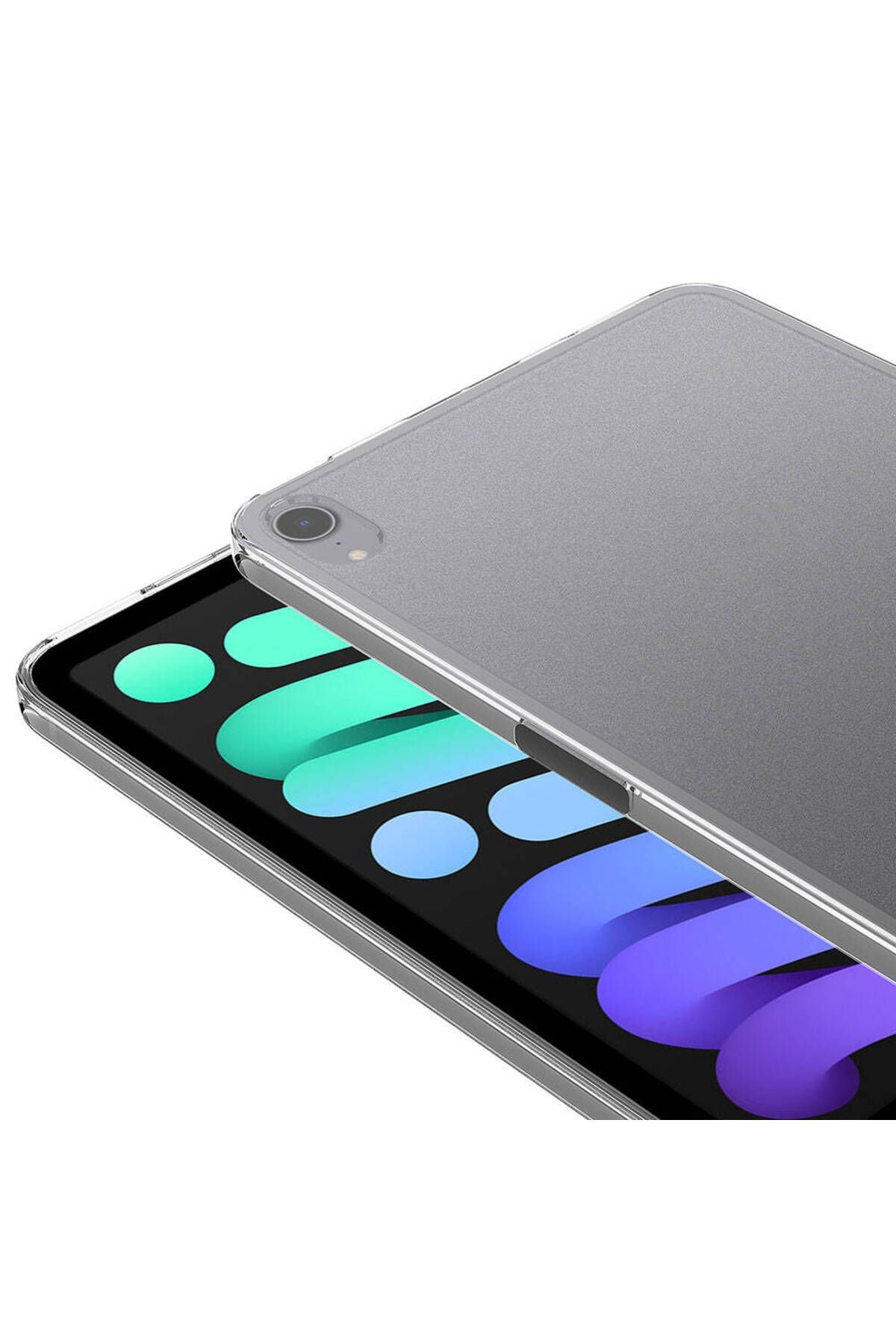 iPad Mini 2021 (6 Nesil) Kılıf Uyumlu Zore Tablet Süper Silikon Kapak-Renksiz