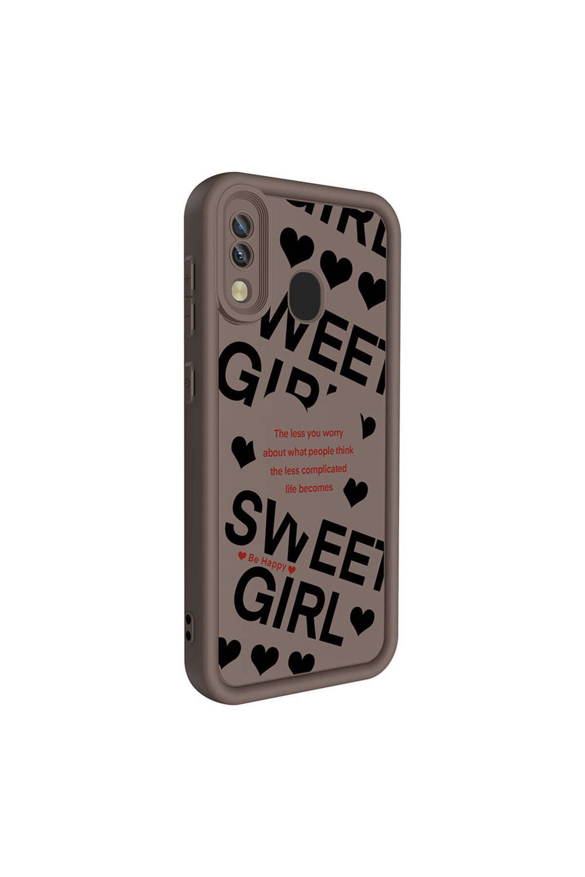 Galaxy A30 Kılıf Kamera Korumalı Baskılı Arka Yüzey Zore Klas Kapak - Siyah