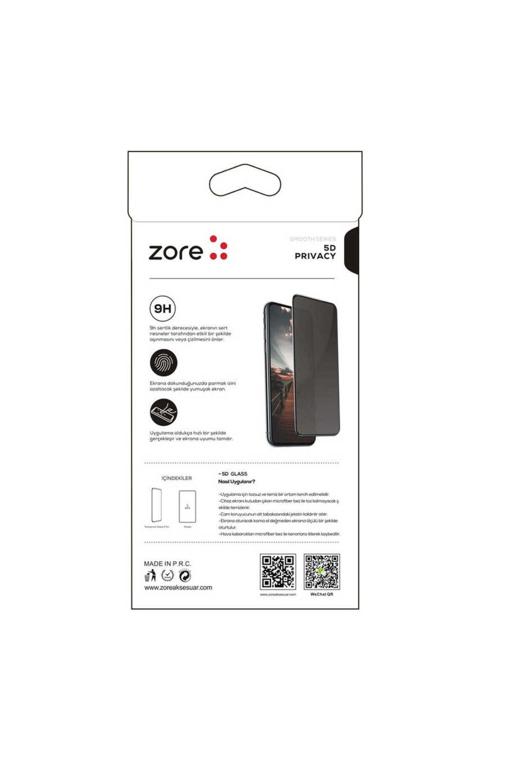 Galaxy A05 Uyumlu Zore New 5D Privacy Temperli Ekran Koruyucu