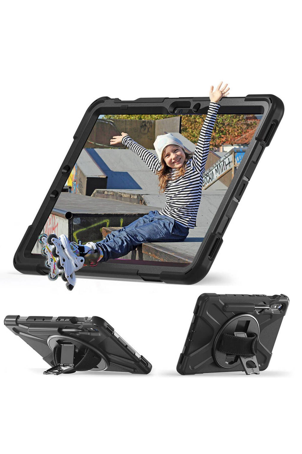 Galaxy Tab S9 FE Zore Defender Tablet Silikon - Siyah