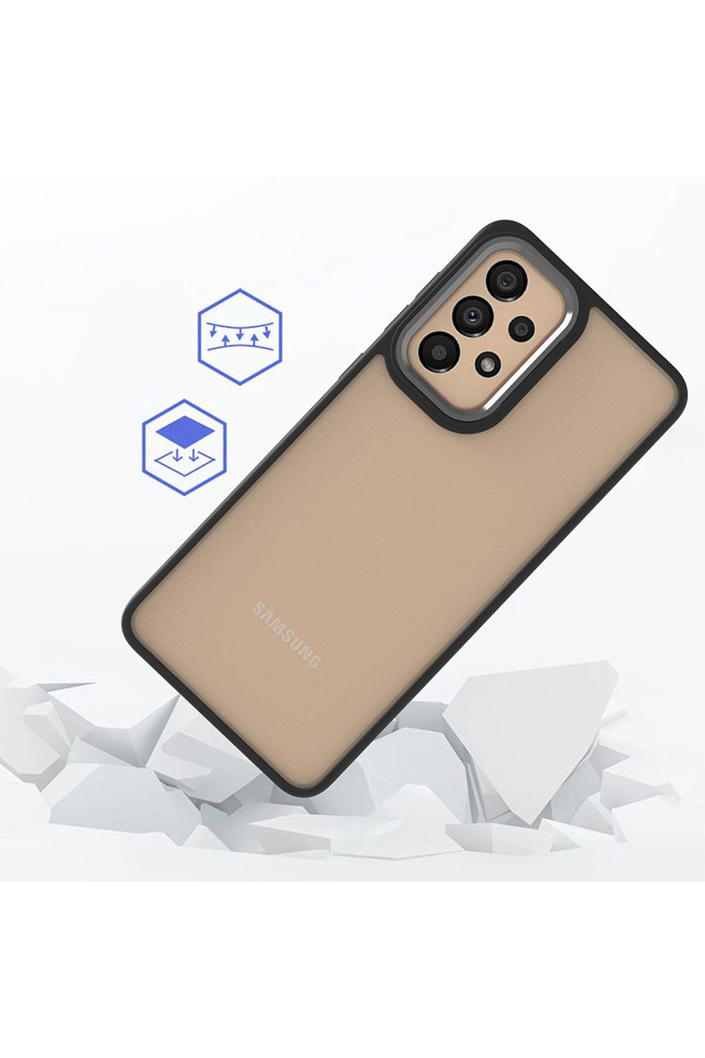 Galaxy A33 5G Kılıf GLLP Flora Kapak - Mavi