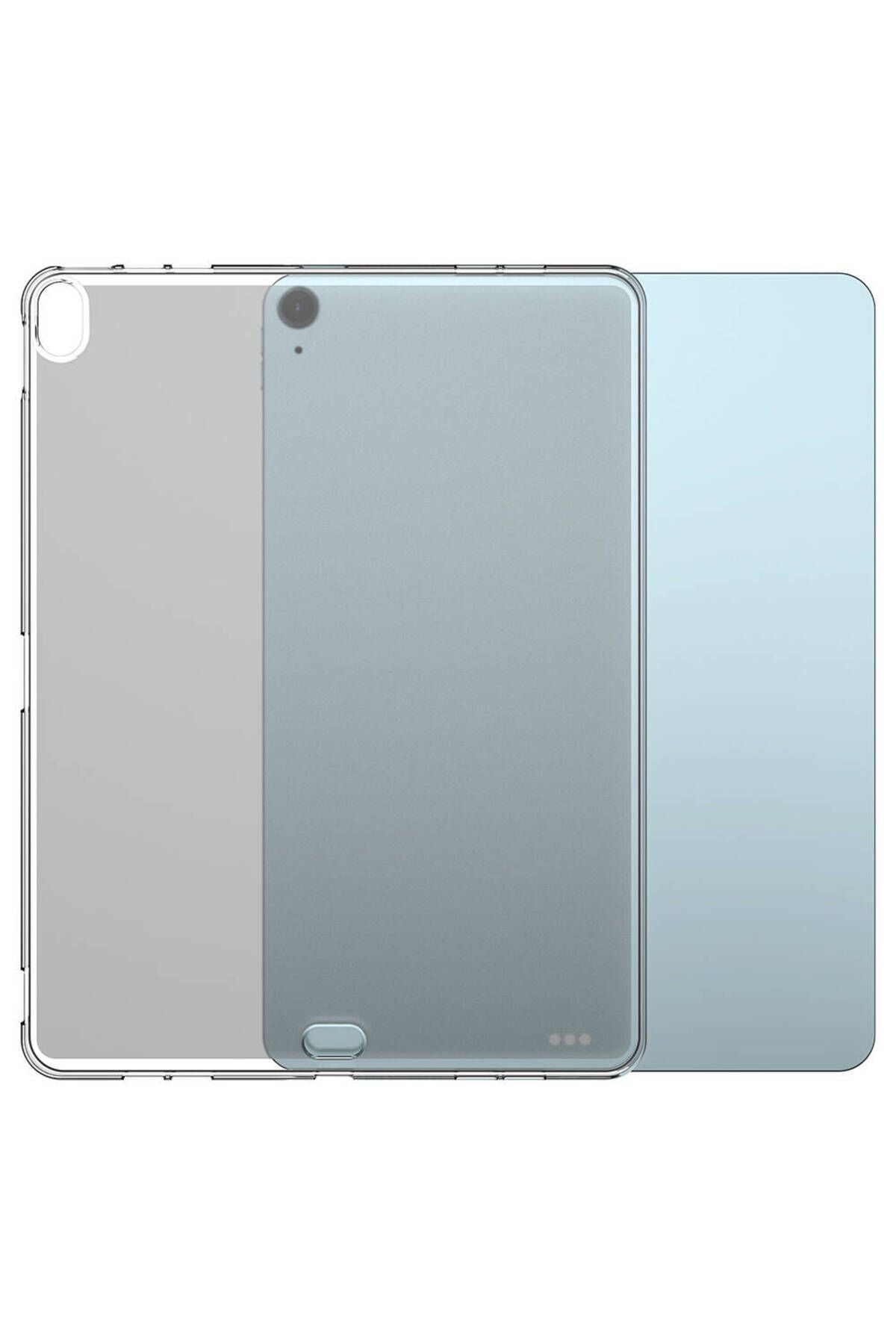 iPad Air 13 2024 Kılıf Zore Tablet Süper Silikon Kapak - Şeffaf
