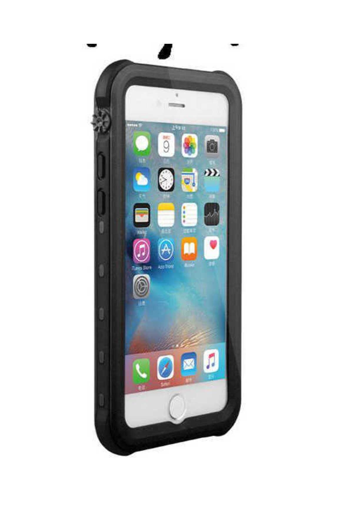 iPhone SE 2022 Uyumlu 1-1 Su Geçirmez Kılıf-Siyah