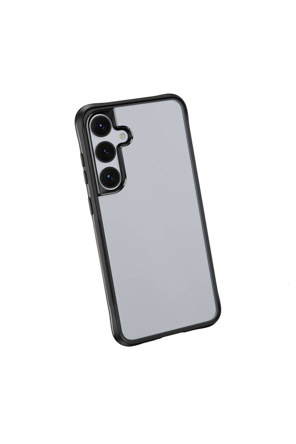 Galaxy S24 Kılıf Şeffaf Sert PC Arka Yüzey Tasarımlı Zore Edo Kapak - Gri