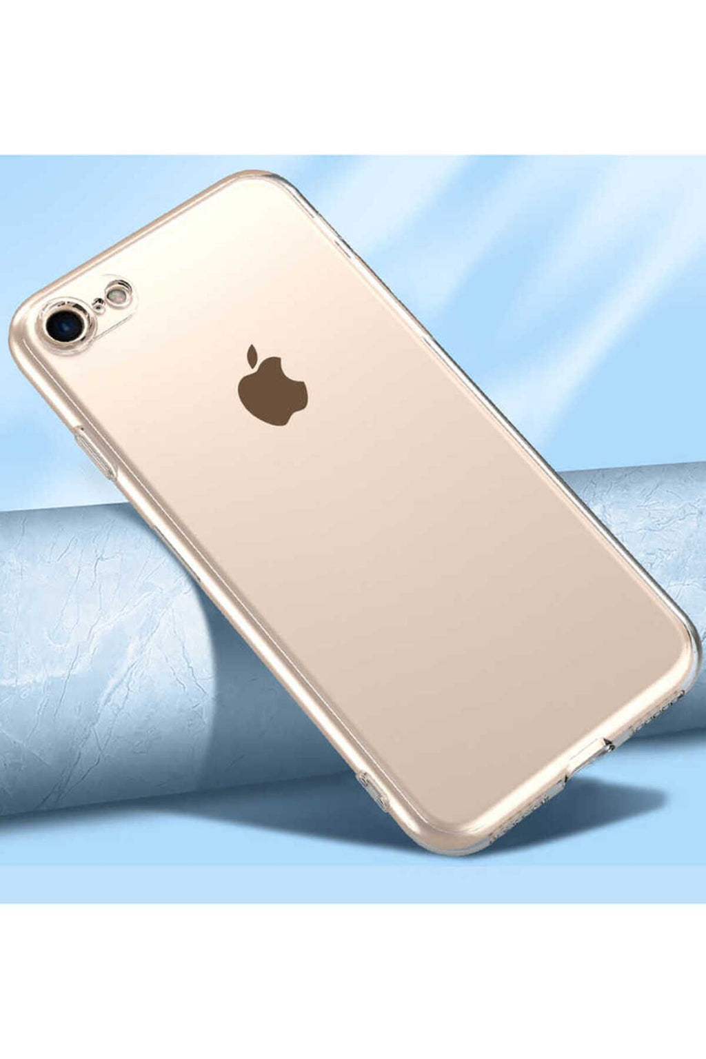 iPhone SE 2020 Uyumlu Zore Kamera Korumalı Süper Silikon Kılıf-Renksiz