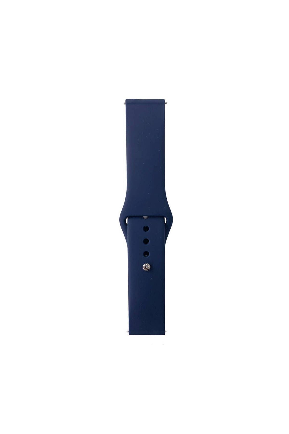 Galaxy Watch Active 2 44mm Band Serisi 20mm Klasik Kordon Silikon Strap Kayış-Lila