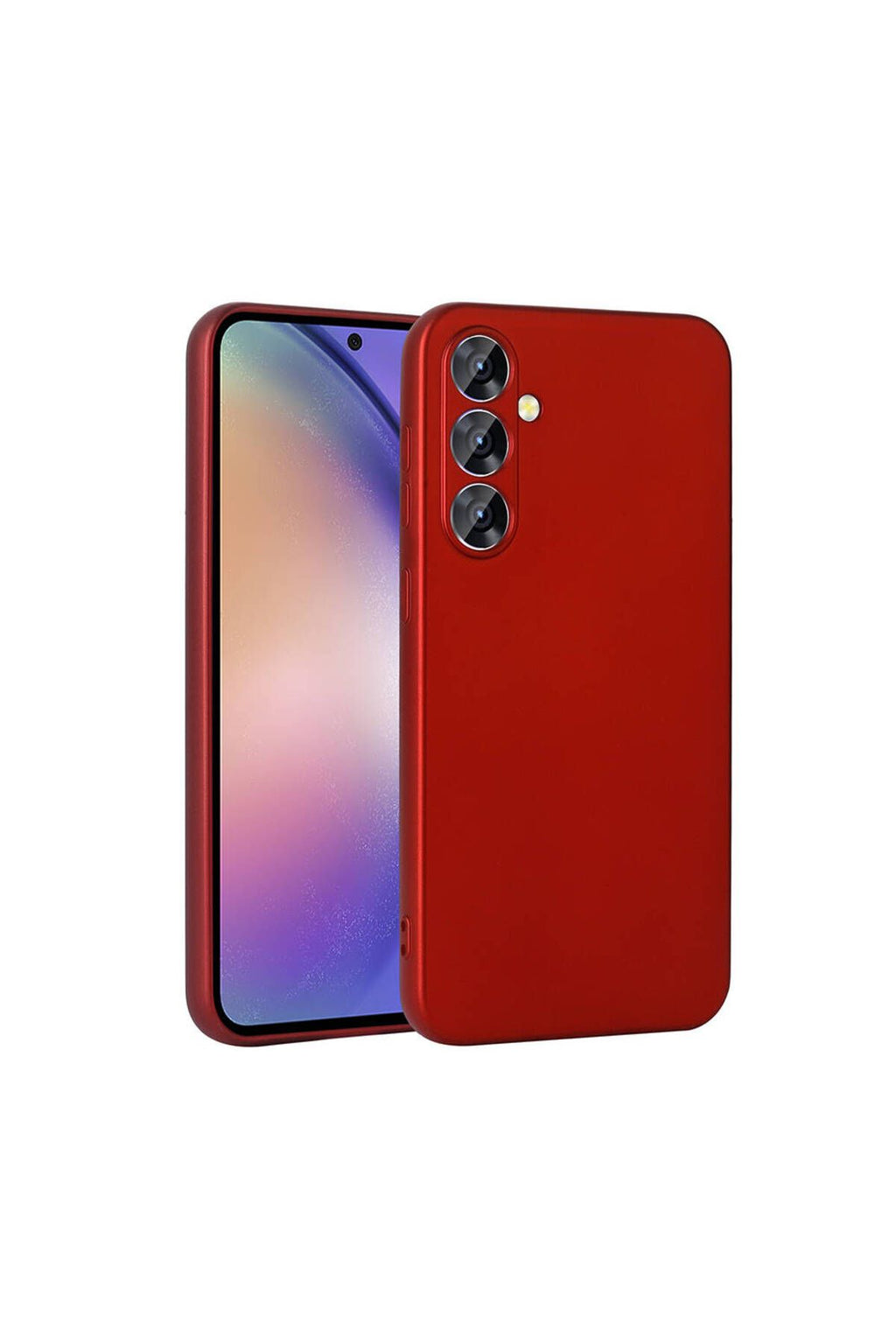 Galaxy A55 Kılıf Zore Premier Silikon Kapak - Kırmızı