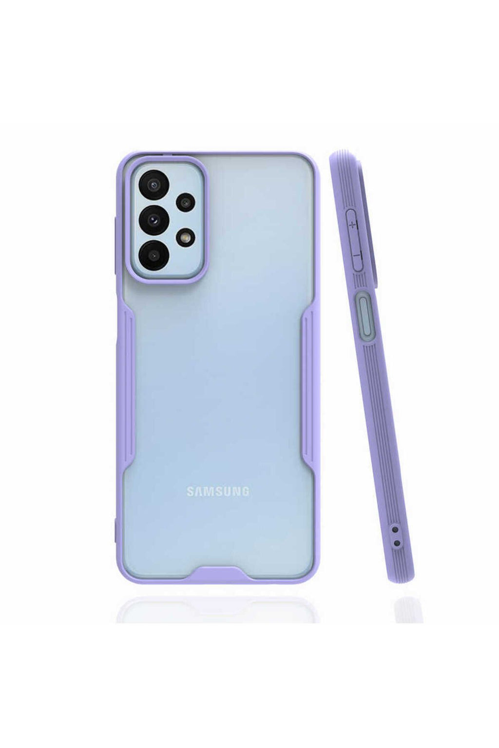 Galaxy A23 Kılıf Zore Parfe Kapak - Mor