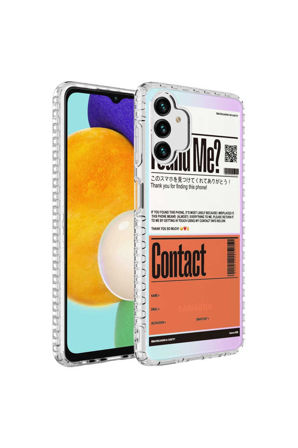 Galaxy A13 4G Kılıf Airbag Kenarlı Renkli Desenli Silikon Zore Elegans Kapak - NO6