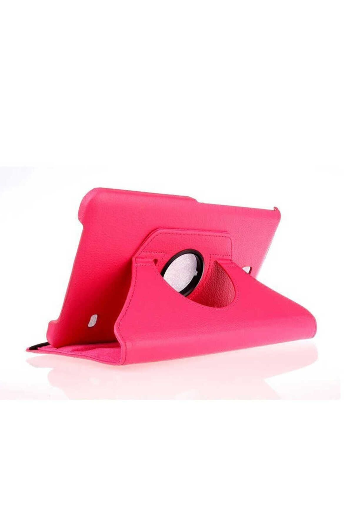 Galaxy Tab 4 8.0 T330 Zore Dönebilen Standlı Kılıf - Pembe