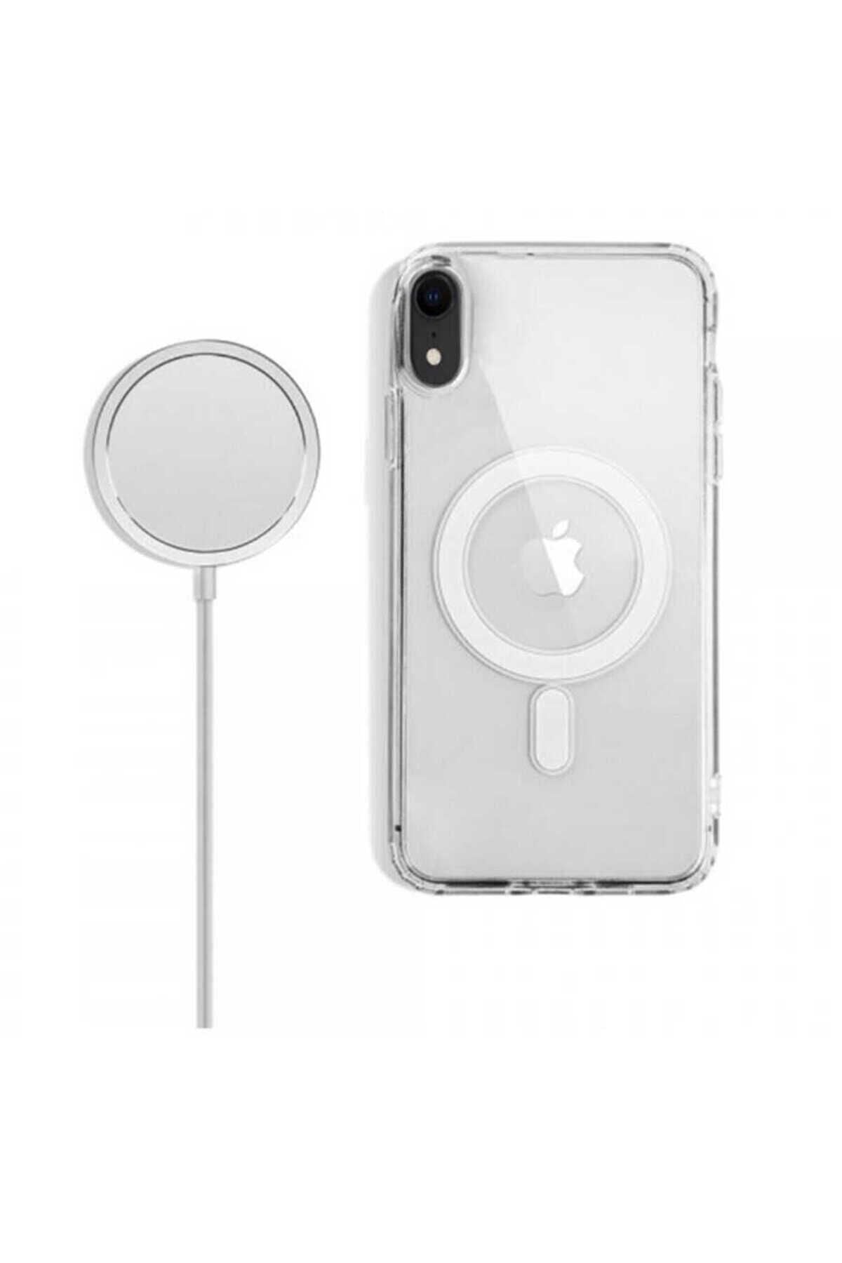 iPhone XR 6.1 Kılıf Zore Tacsafe Wireless Kapak - Renksiz