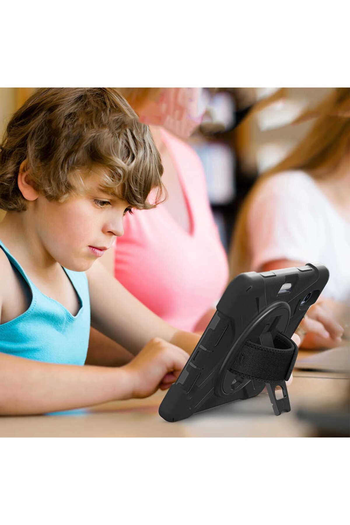 iPad Mini 2021 (6.Nesil) Zore Defender Tablet Silikon - Siyah