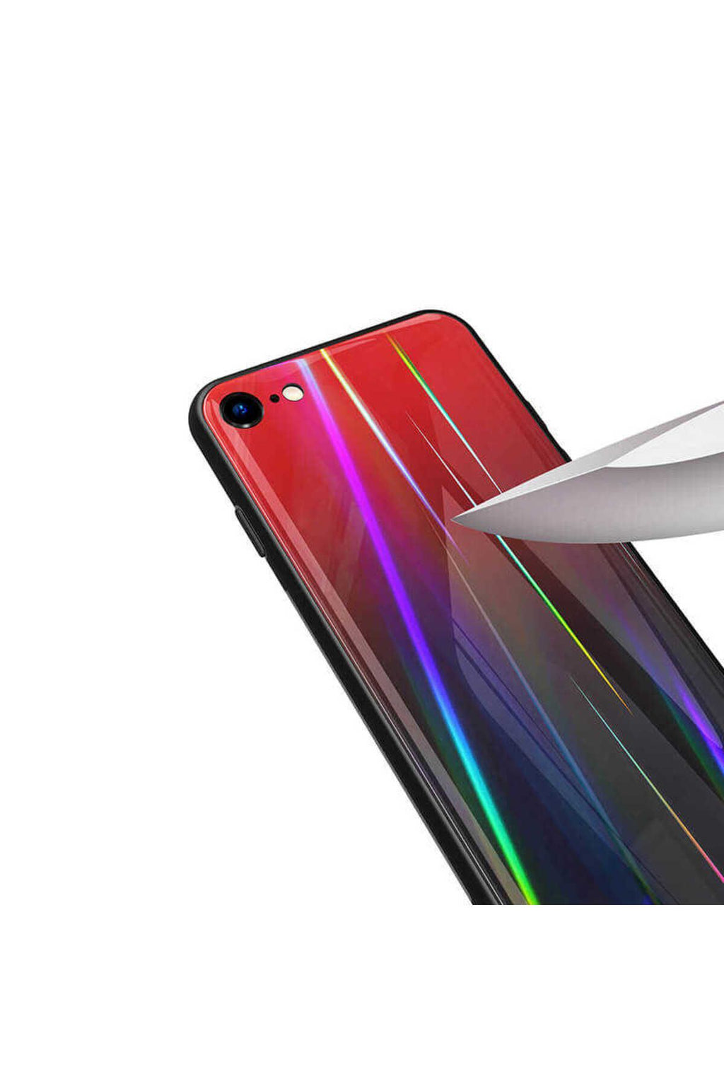 iPhone SE 2022 Uyumlu FRM Friz Cam Kılıf-Mavi