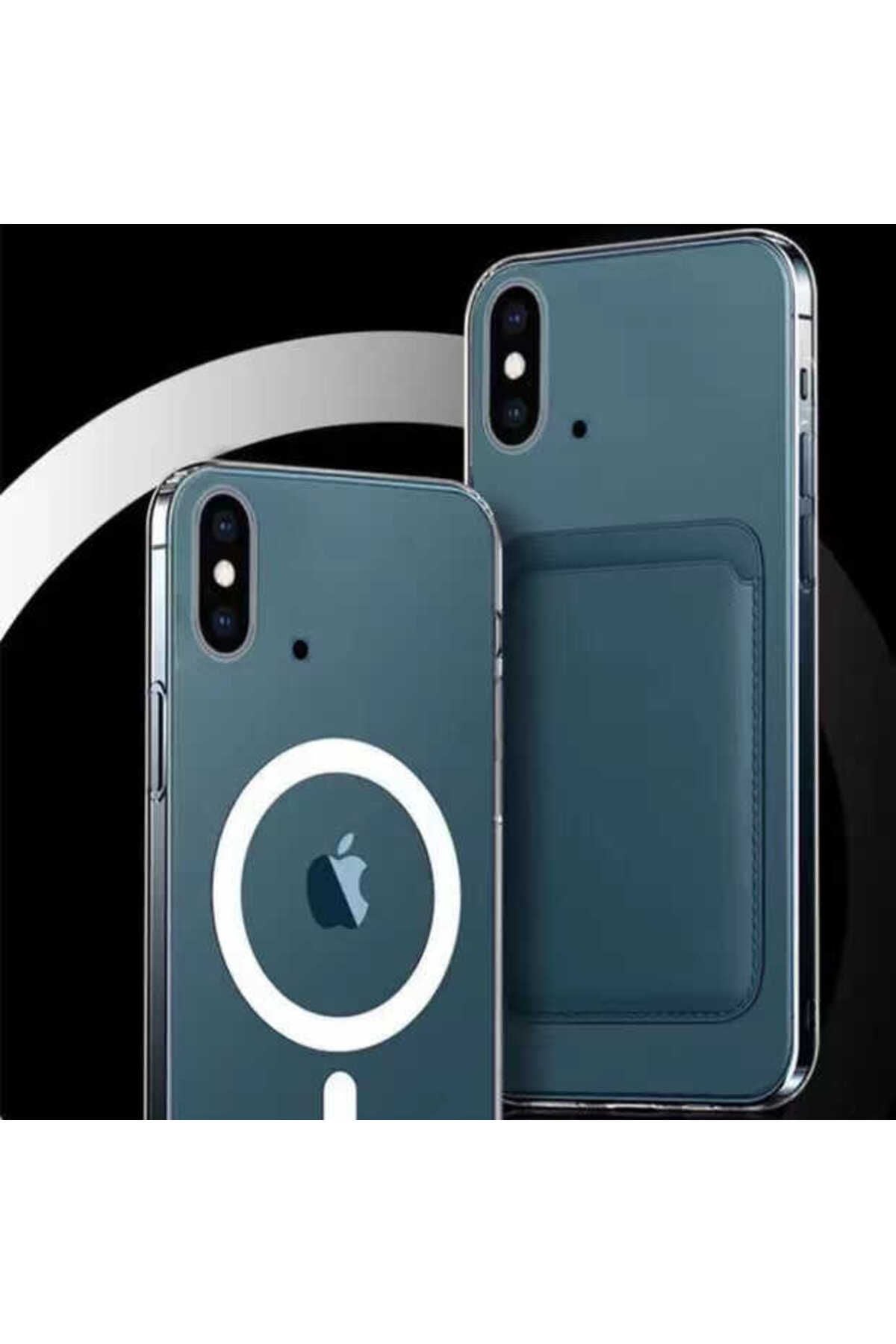 iPhone X Kılıf Zore Tacsafe Wireless Kapak - Renksiz