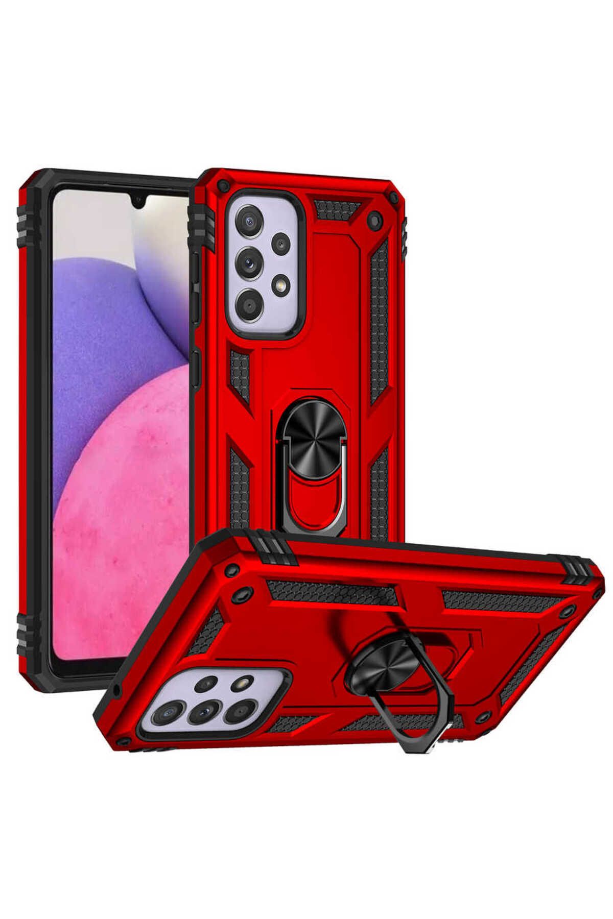 Galaxy A33 5G Kılıf Zore Vega Kapak - Kırmızı