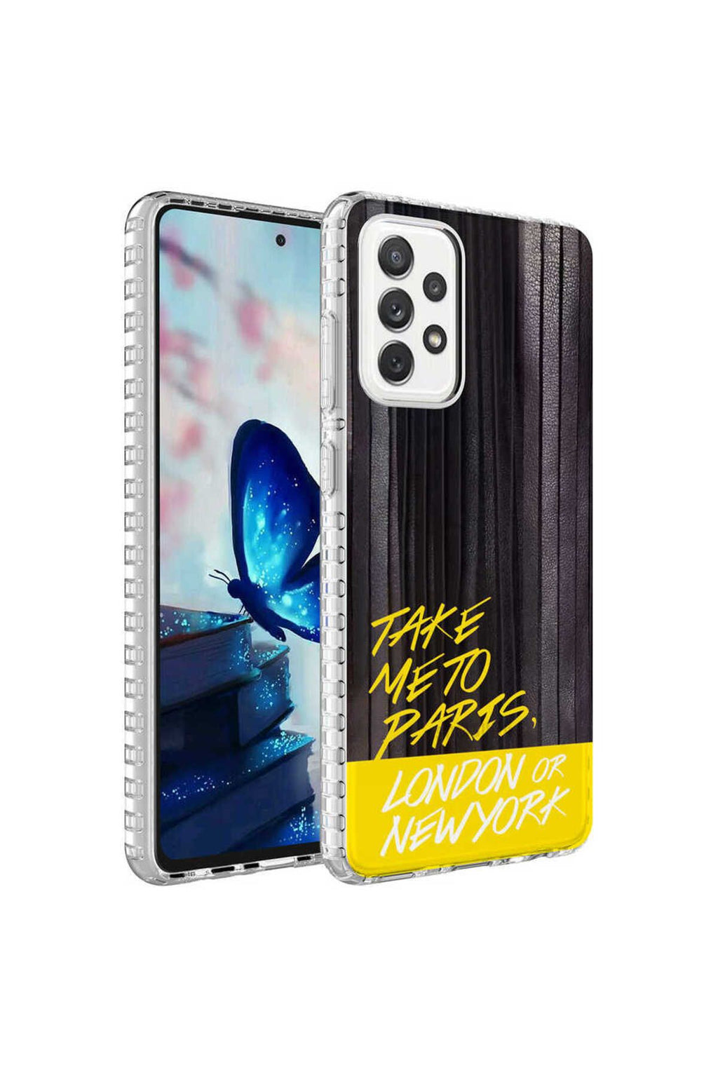 Galaxy A52 Kılıf Airbag Kenarlı Renkli Desenli Silikon Zore Elegans Kapak - NO3