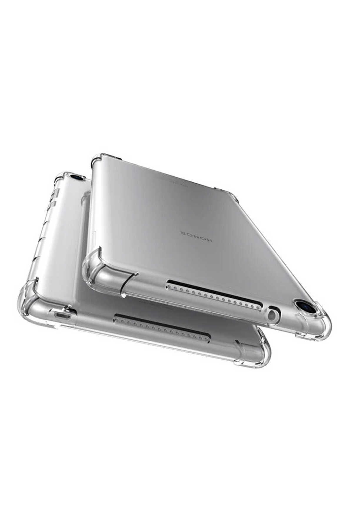 iPad 10.2 (8.Nesil) Kılıf Zore Tablet Nitro Anti Shock Silikon Kapak - Renksiz