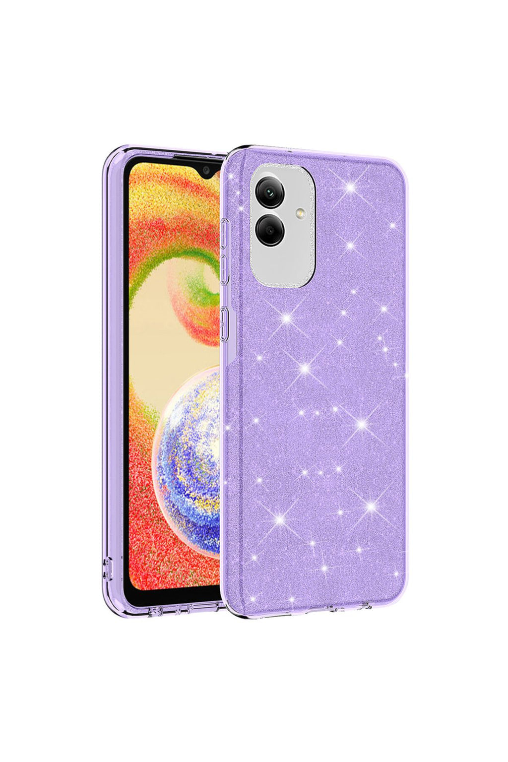 Galaxy A04 Kılıf Zore Shining Silikon - Gold