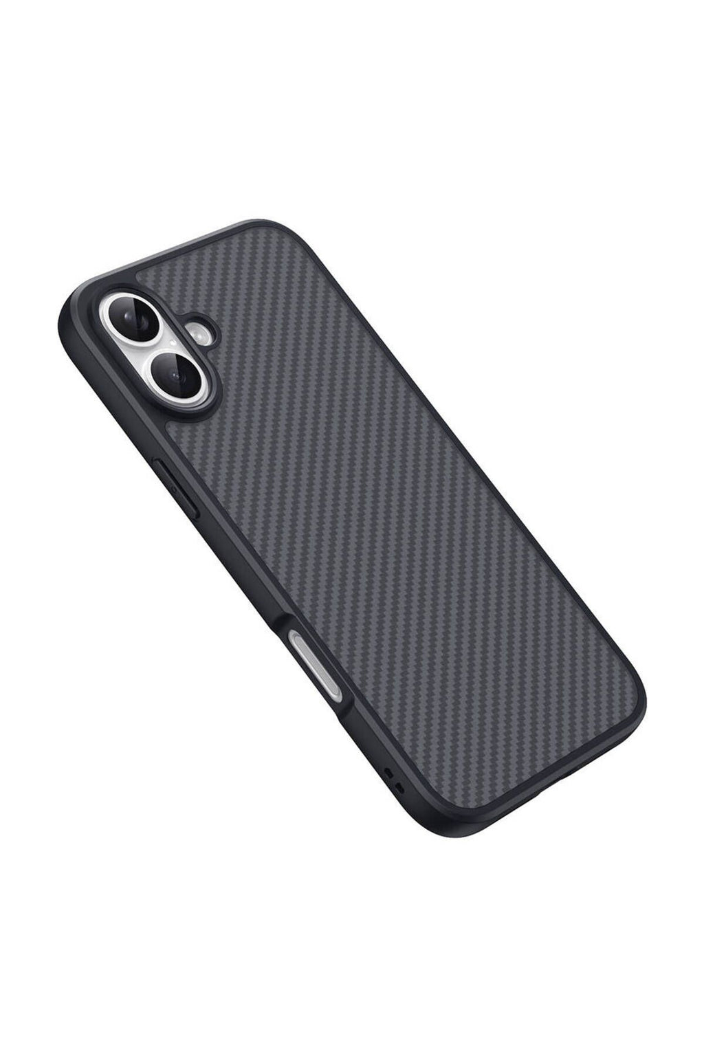 iPhone 16 Uyumlu Magsafe Şarj Özellikli Karbon Fiber Tasarımlı Zore Elnino Kapak