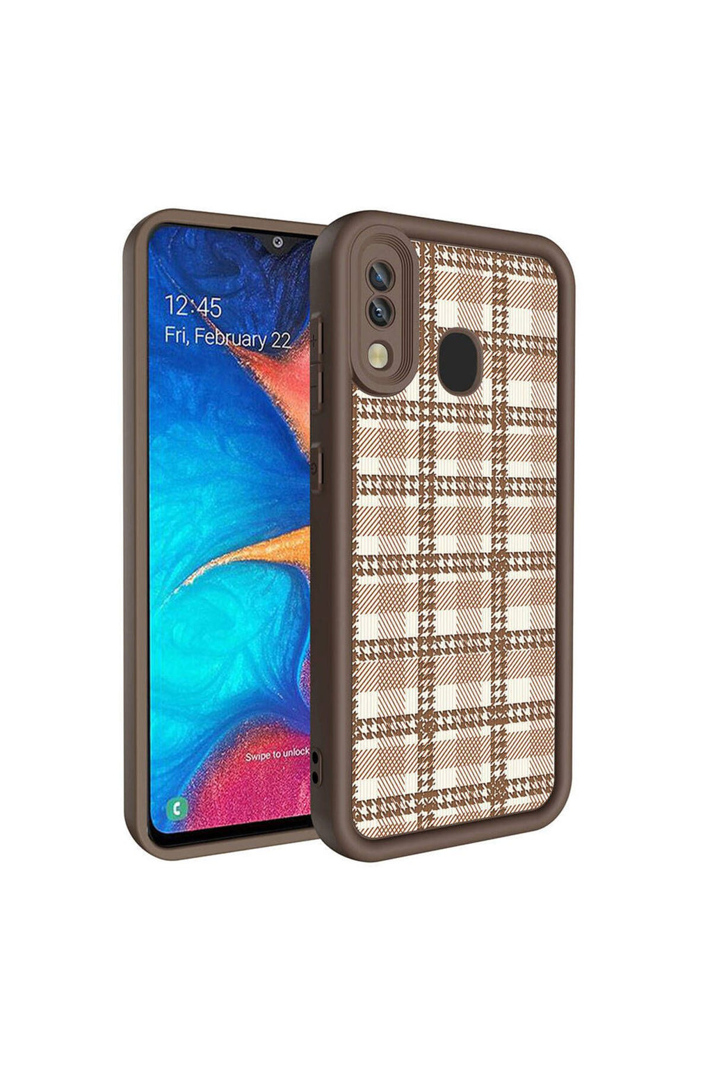 Galaxy A30 Kılıf Kamera Korumalı Baskılı Arka Yüzey Zore Klas Kapak - Siyah