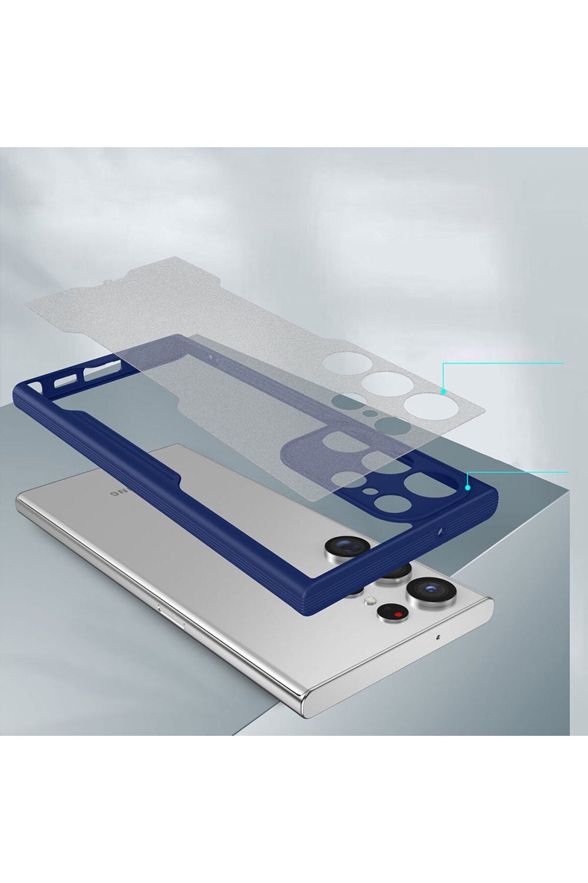 Galaxy S23 Ultra Uyumlu Zore Parfe Kılıf-Mor