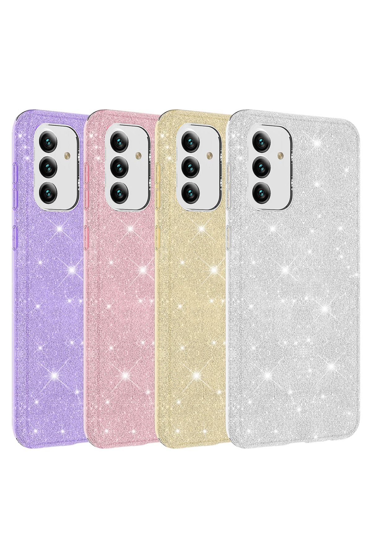 Galaxy A13 5G Kılıf Zore Shining Silikon - Mor