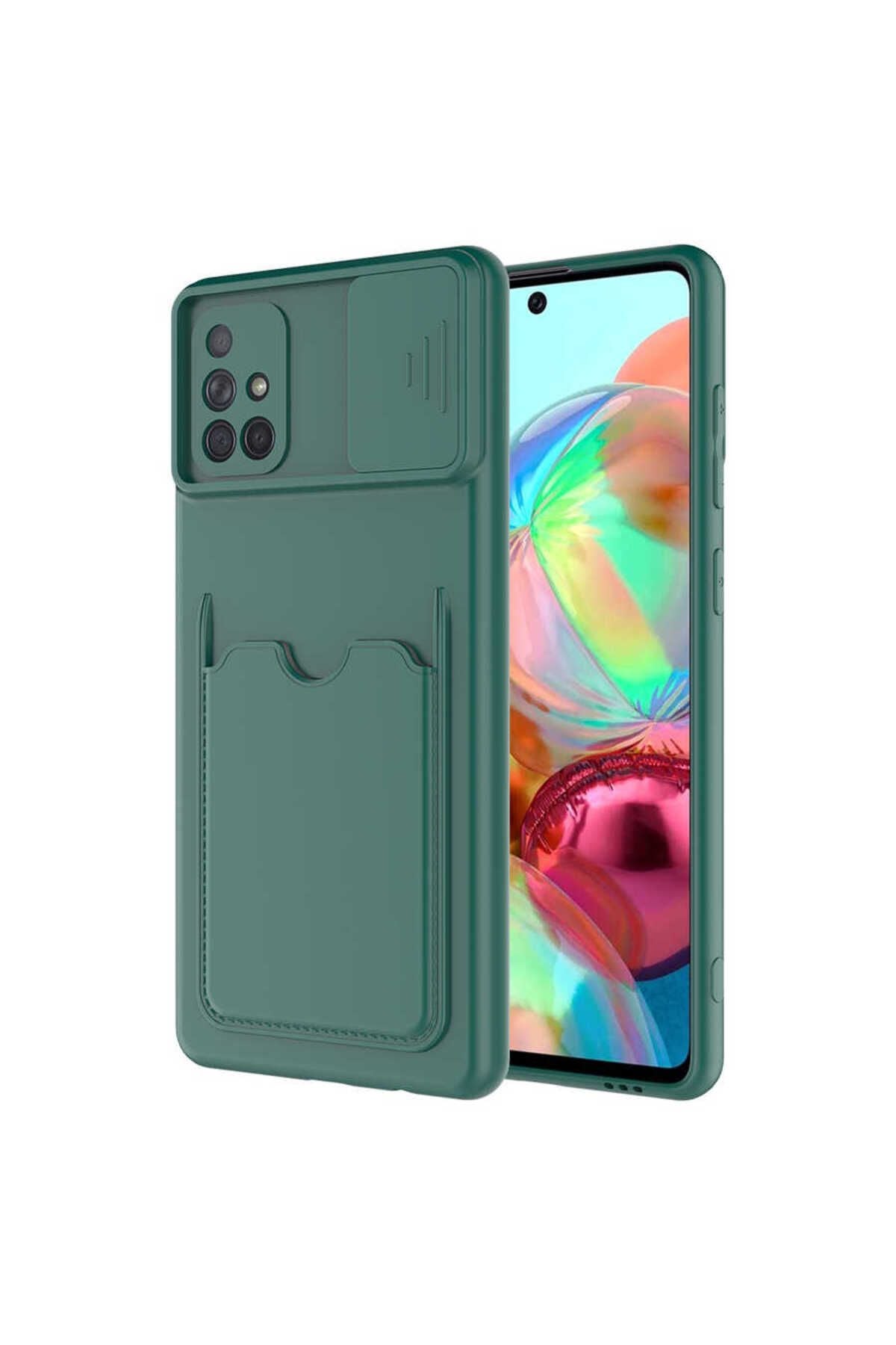 Galaxy A71 Kılıf Zore Kartix Kapak - Siyah