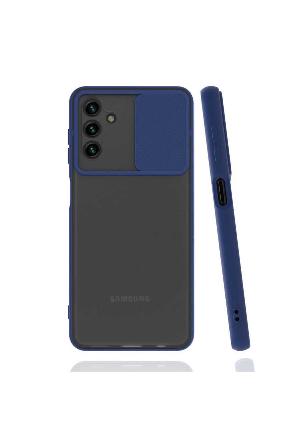 Galaxy A13 5G Kılıf Zore Lensi Kapak - Lacivert