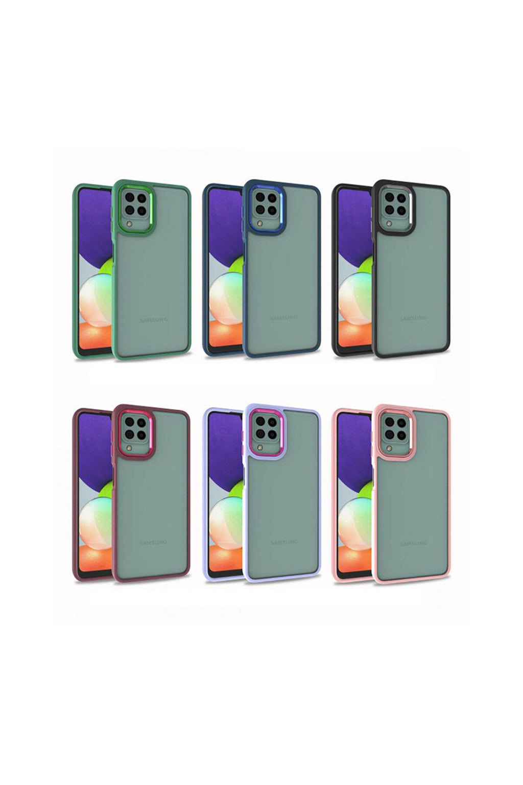 Galaxy A12 Kılıf Zore Flora Kapak - Rose Gold