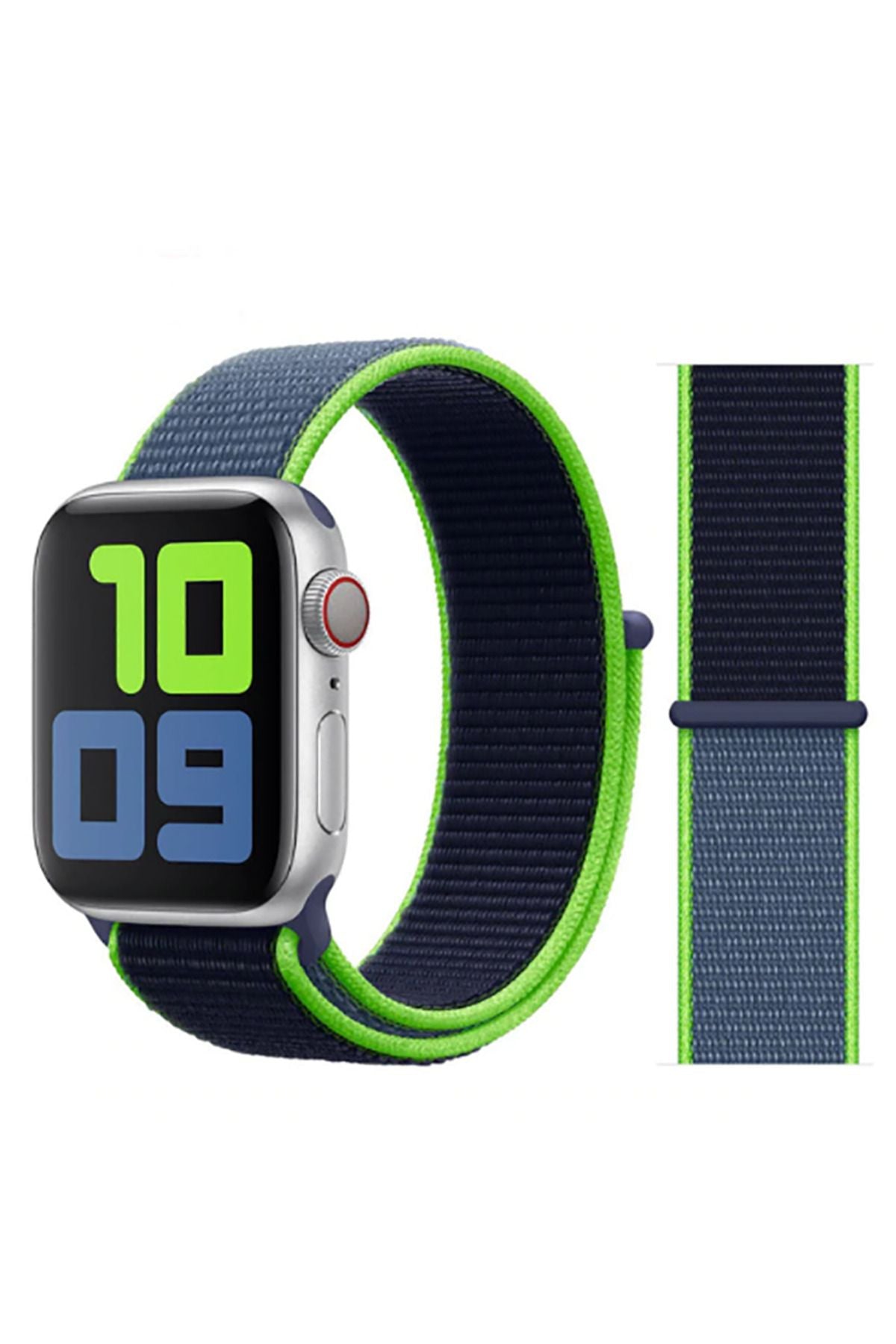 Watch Ultra 49mm Kordon Uyumlu KRD-03 Hasır Strap Kayış CLO- 24-Hisbicus