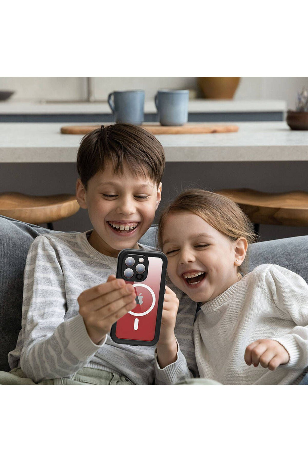 iPhone 15 Pro Uyumlu 1-1 Su Geçirmez Kılıf-Siyah