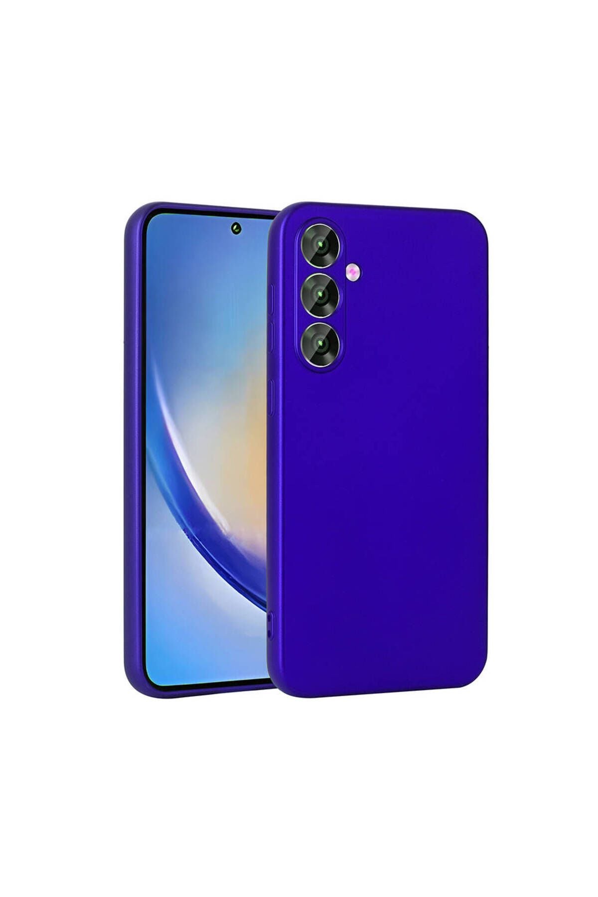 Galaxy A35 Kılıf Zore Premier Silikon Kapak - Saks Mavi