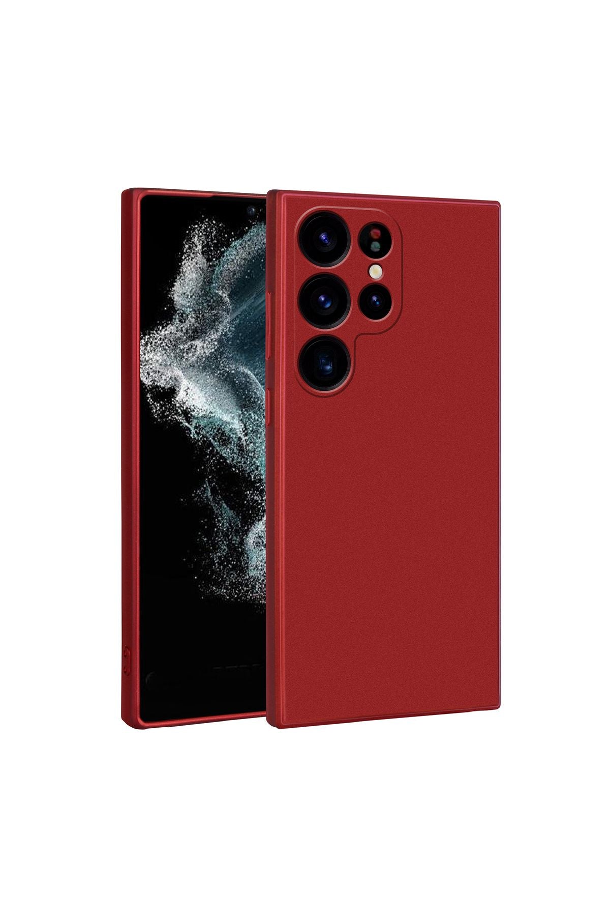 Galaxy S23 Ultra Uyumlu Zore Premier Silikon Kılıf-Kırmızı