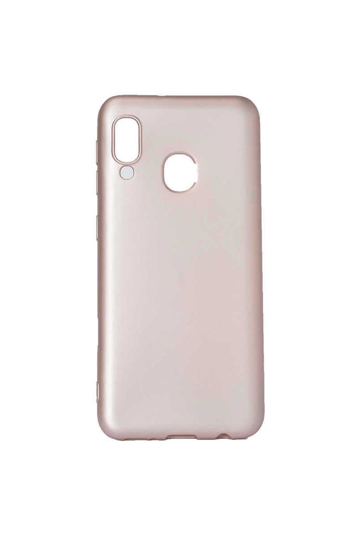 Galaxy A40 Kılıf Zore Premier Silikon Kapak - Rose Gold