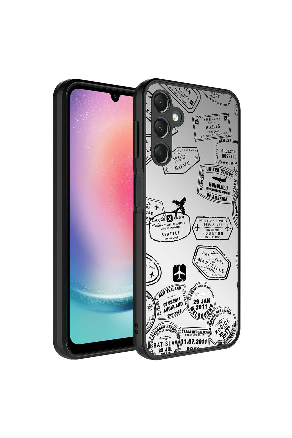 Galaxy A54 Kılıf Aynalı Desenli Kamera Korumalı Parlak Zore Mirror Kapak - Süper Anne