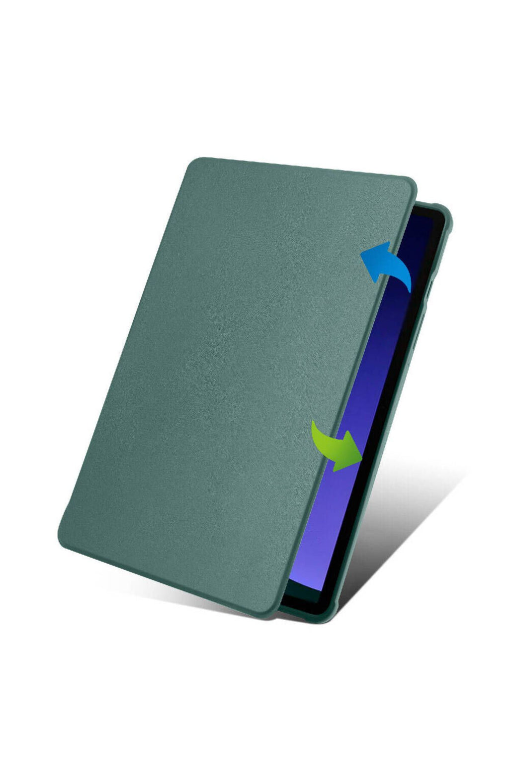 Galaxy Tab S9 Kılıf  Uyumlu Termik Kalem Bölmeli Dönebilen Standlı Kılıf-Lavendery Gray